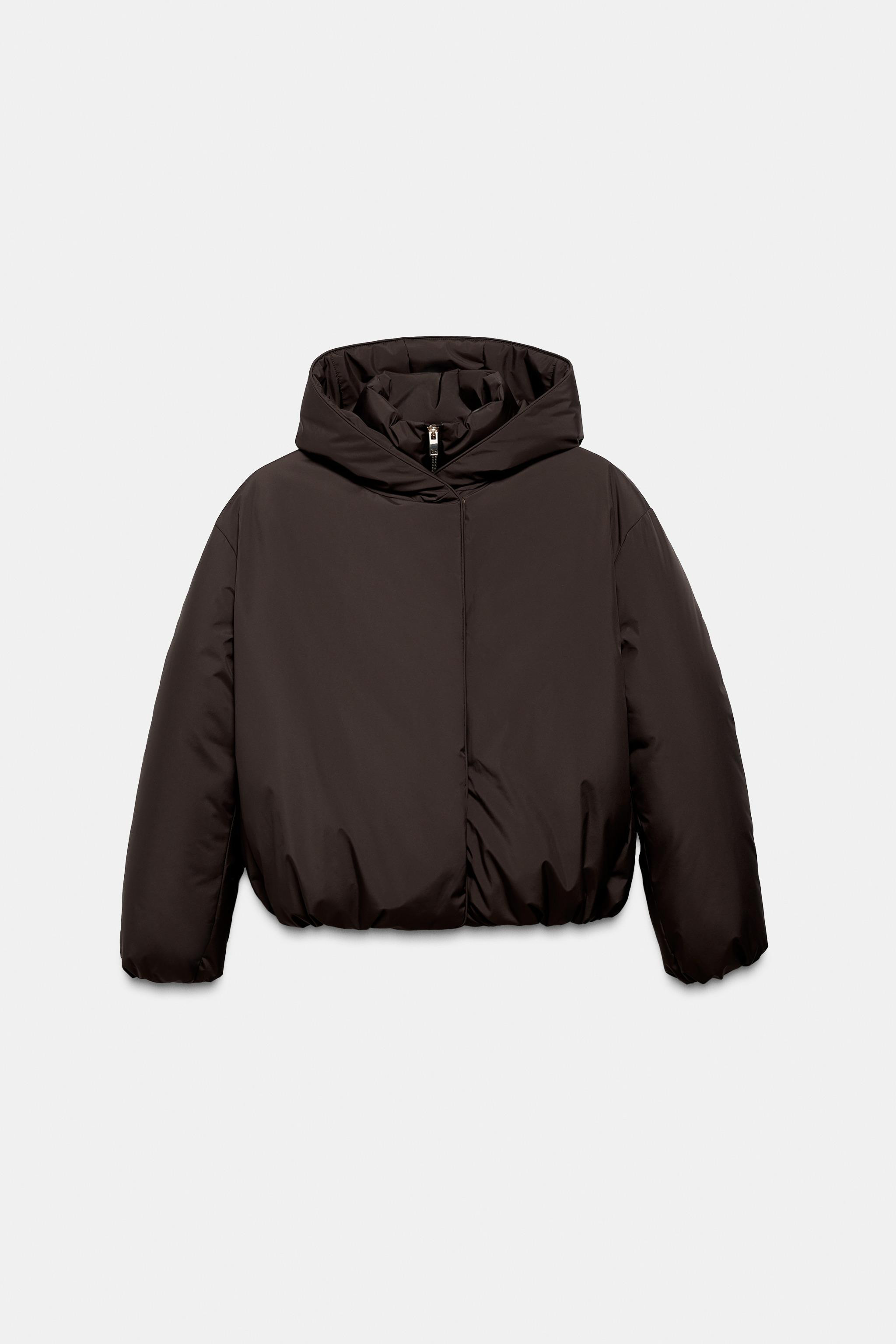 WATER-REPELLENT WINDPROOF PUFFER ANORAK WITH HOODIE | Zara US