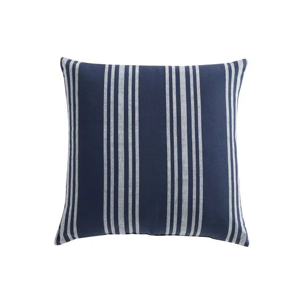 Better Homes & Gardens Reversible stripe pillow Blue | Walmart (US)