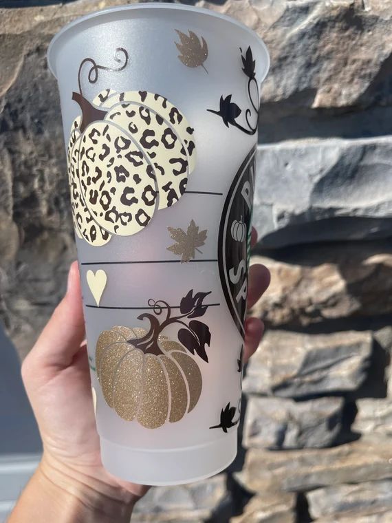 Read the full title
    Fall Starbucks Cup / Pumpkin Spice Life / Pumpkin Lovers Cup / Fall Lover... | Etsy (US)