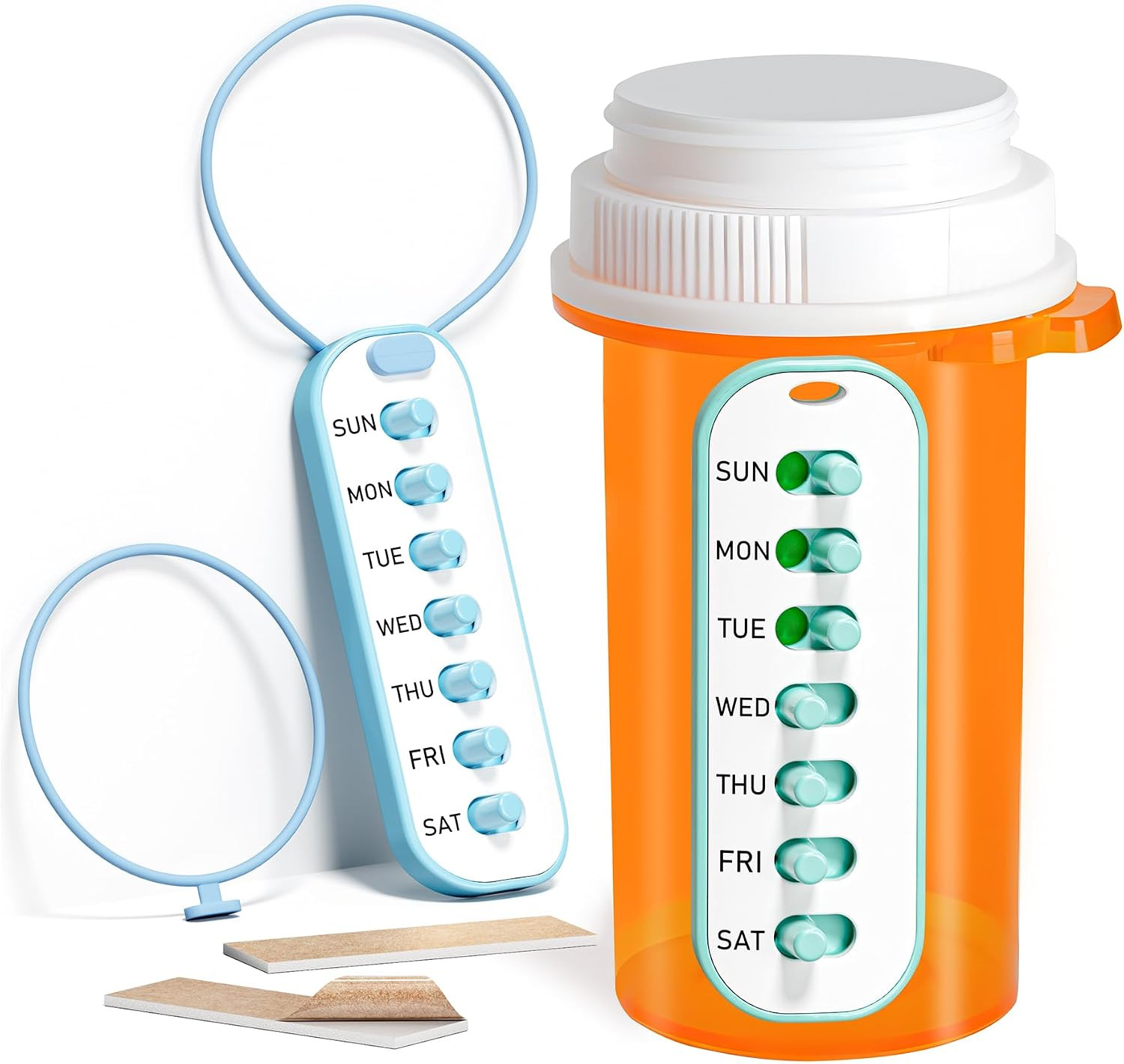 Odaro Pill Reminder, Lanyard or Sticker Pill Tracker, 2 Pack | Amazon (US)