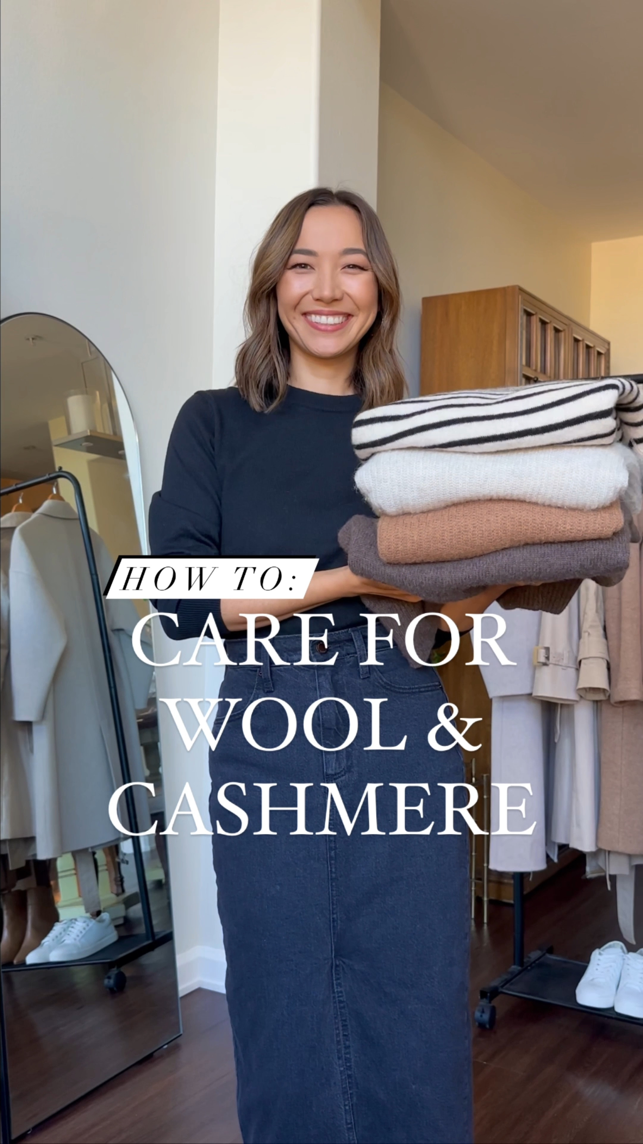 Caring for wool & cashmere 

My reformation striped sweater is my favorite/coziest/most worn cashmere sweater. A top pick! I’ve owned it for two years 

#LTKSeasonal #LTKstyletip