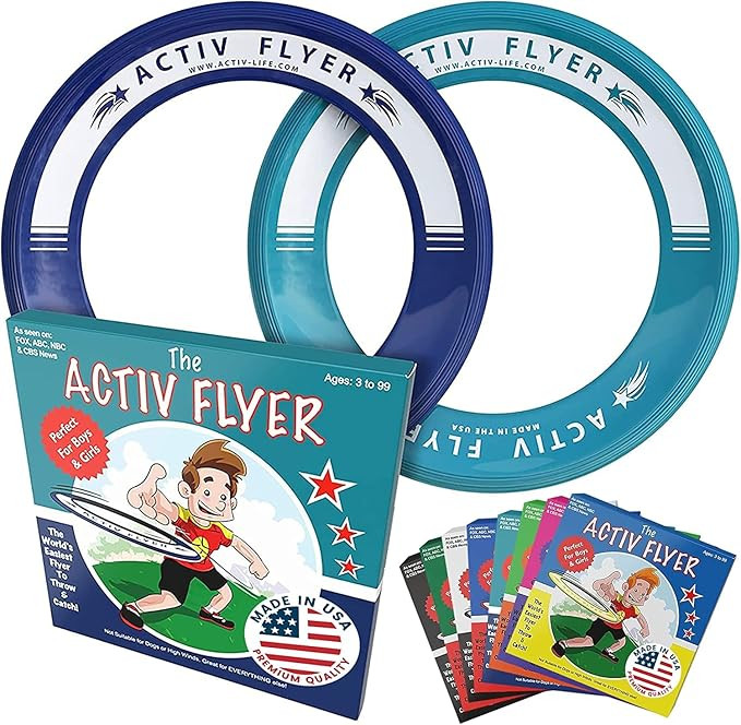 Activ Life Kid’s Flying Rings (2 Pack) They Fly Straight & Don’t Hurt, 80% Lighter Than Stand... | Amazon (US)