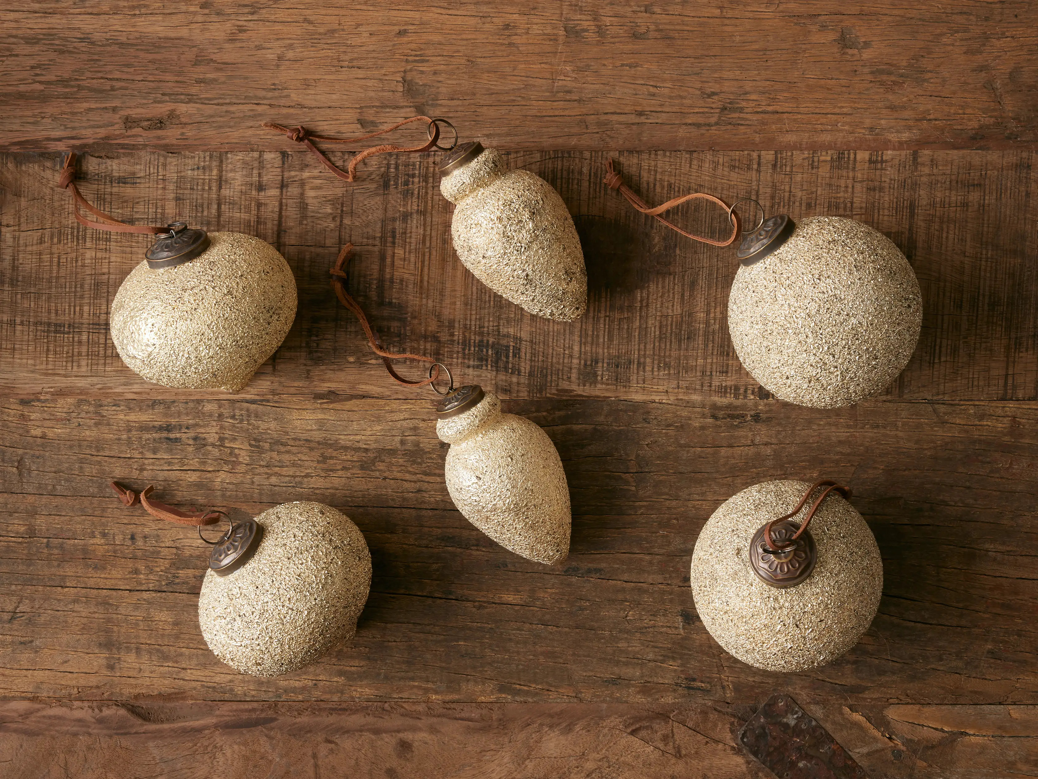 Sugar Drop Ornaments (Set of 6) | Arhaus