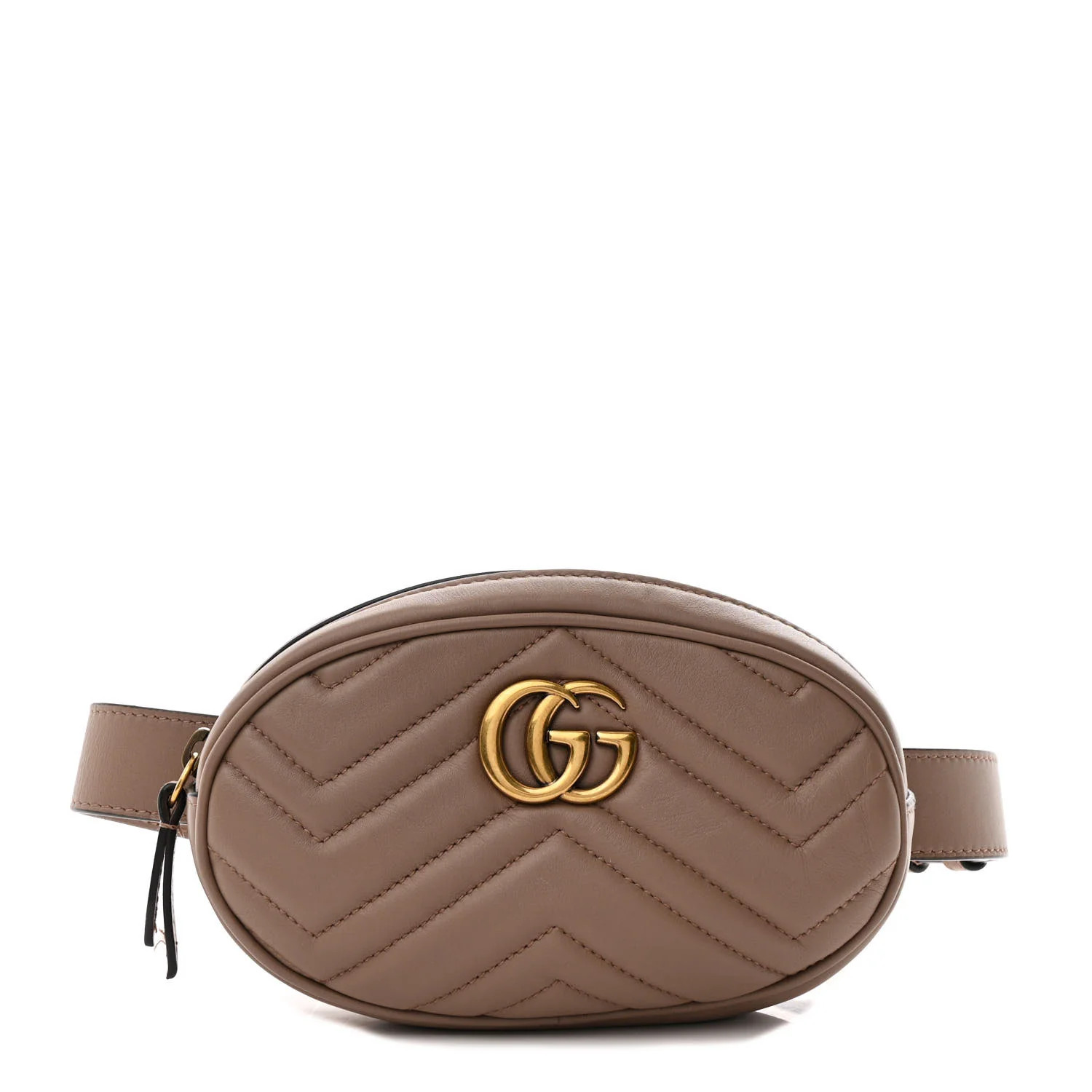 Calfskin Matelasse GG Marmont Belt Bag 75 30 Porcelain Rose | FASHIONPHILE (US)