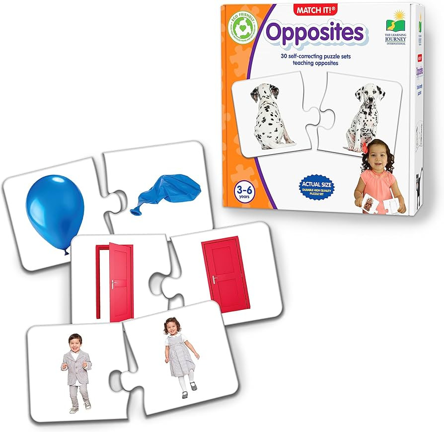 Learning Journey International Match It! - Opposites - Self-Correcting Puzzle Set, Multicolor | Amazon (US)