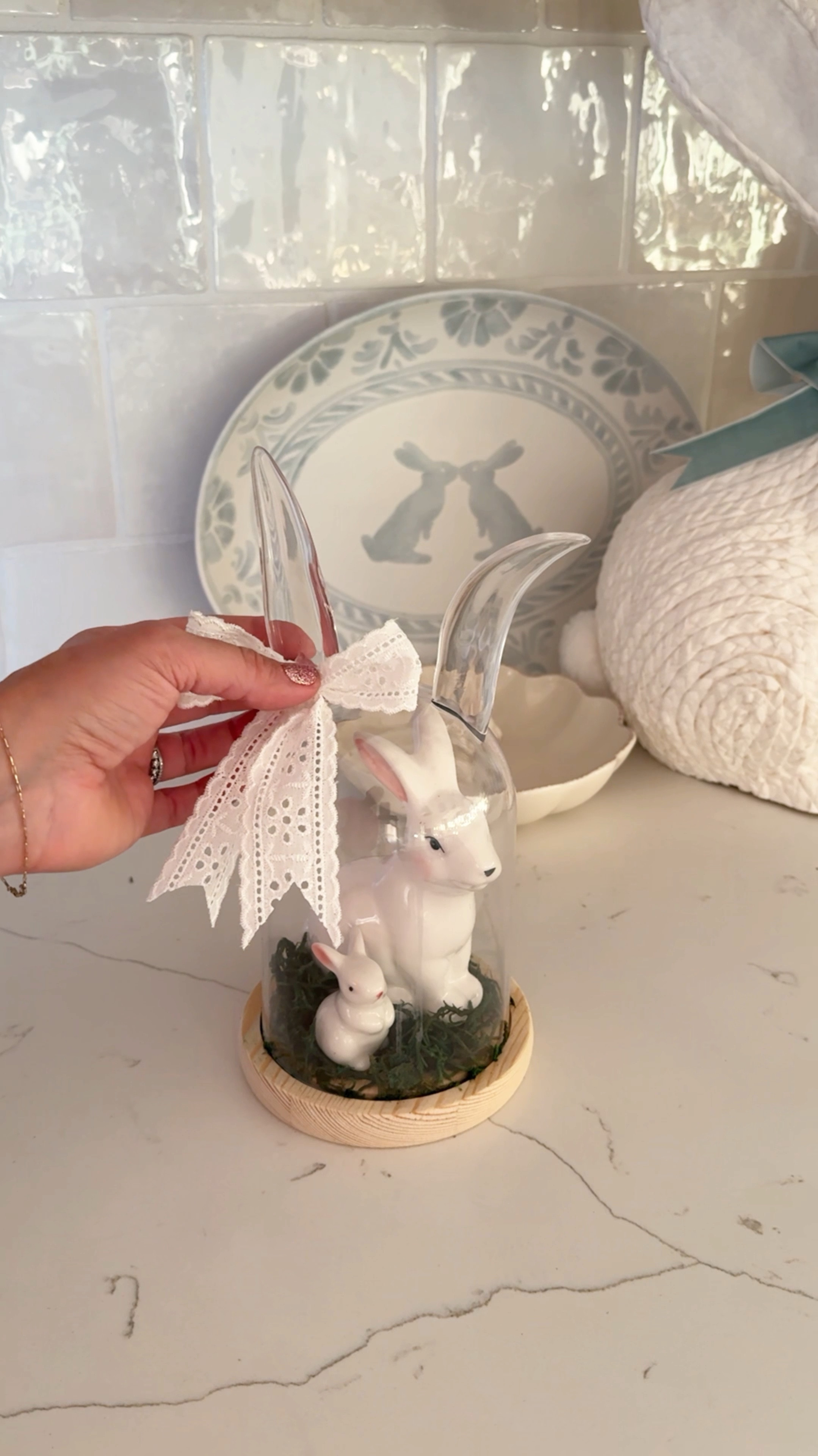 Easter bunny cloche from Walmart! The cutest Easter decor find with so many possibilities! 

#LTKHome #LTKSeasonal #LTKWatchNow