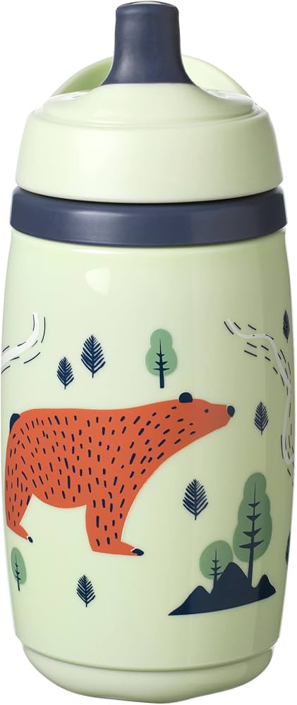 Tommee Tippee Insulated 9oz Sporty Toddler Water Bottle, No Spill Sippy Cups for Toddlers 1-3, IN... | Amazon (US)