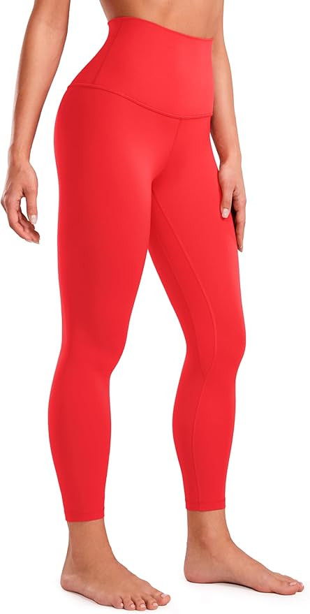 CRZ YOGA Super High Waisted Butterluxe Workout Leggings 25'' - Over Belly Buttery Soft Full Lengt... | Amazon (US)