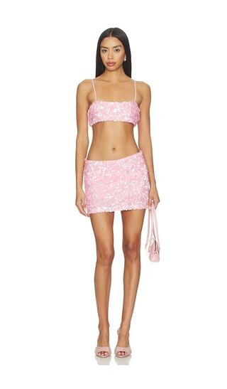 superdown Rainey Mini Skirt Set in Pink. Size M | Revolve Clothing (Global)