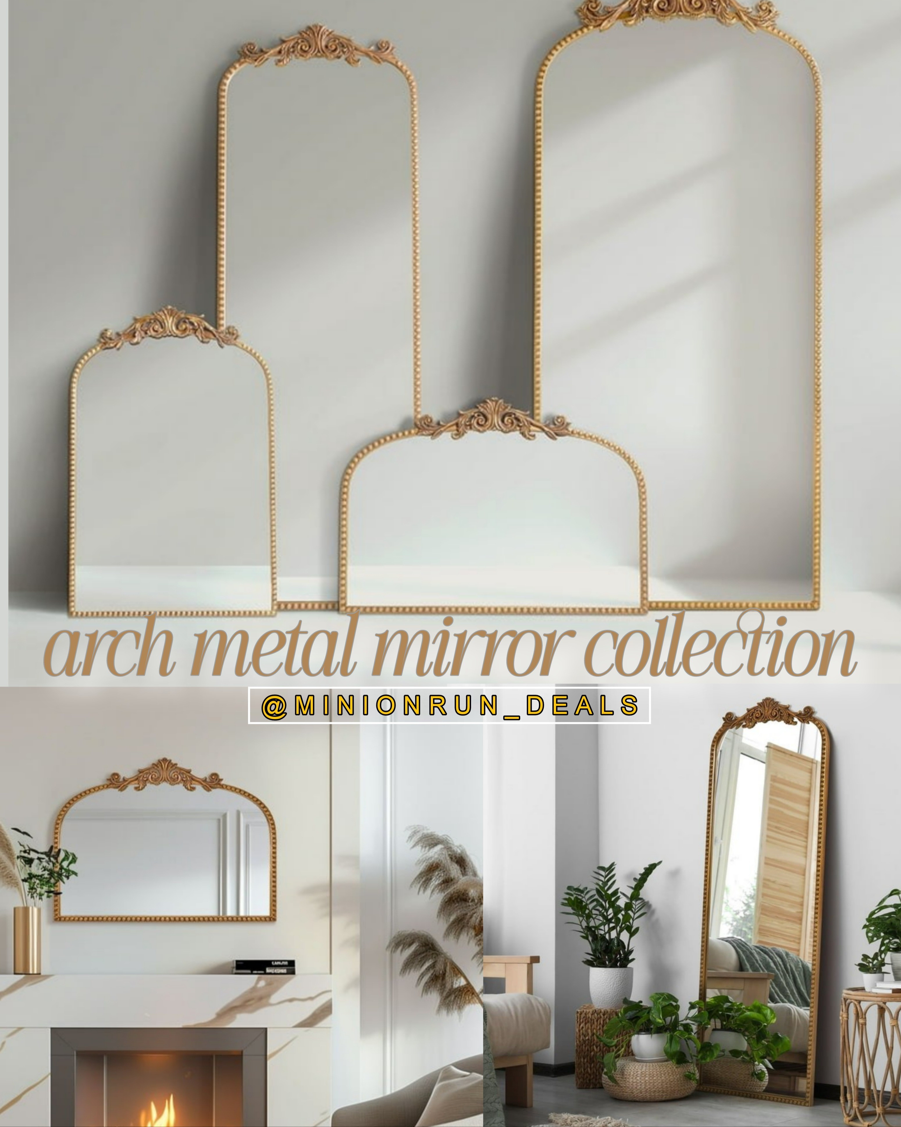#walmartpartner 🤩Guys! You wouldn't believe this, but look what I found...the whole viral arch mirror collection for a fraction of the cost from @Walmart!! Check out these super stylish & viral mirrors comes in gold & black😍😍 This will definitely style up any home 🏠#walmarthome 

#LTKHome #LTKOver40 #LTKStyleTip
