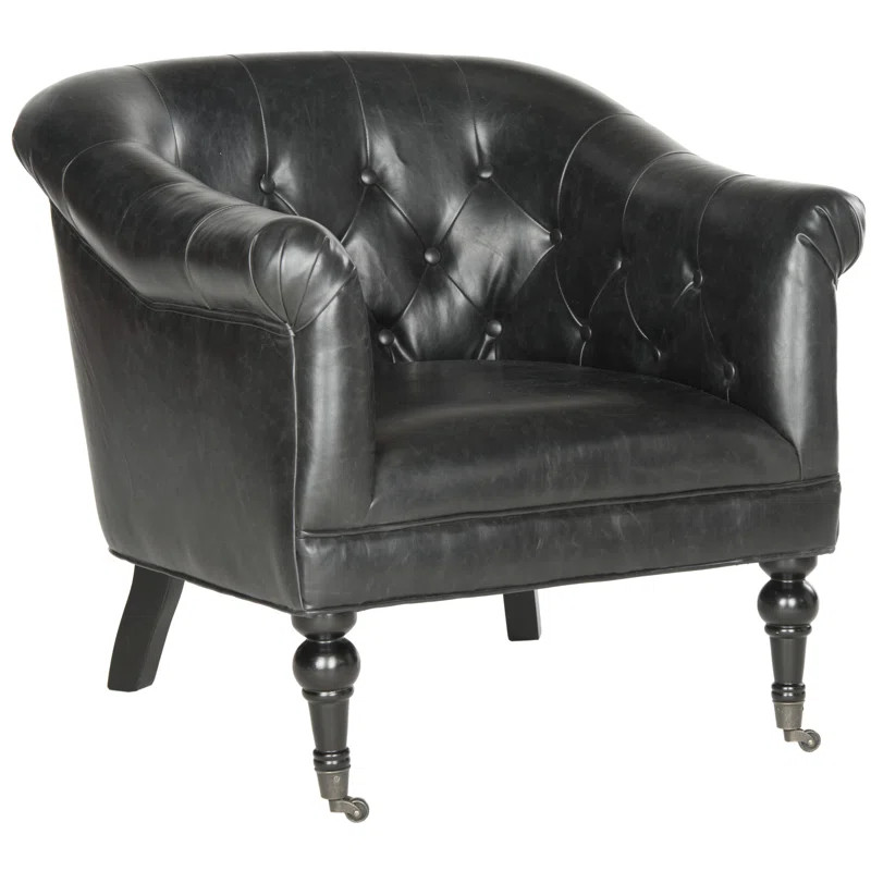 Hennigan Faux Leather Barrel Chair | Wayfair North America