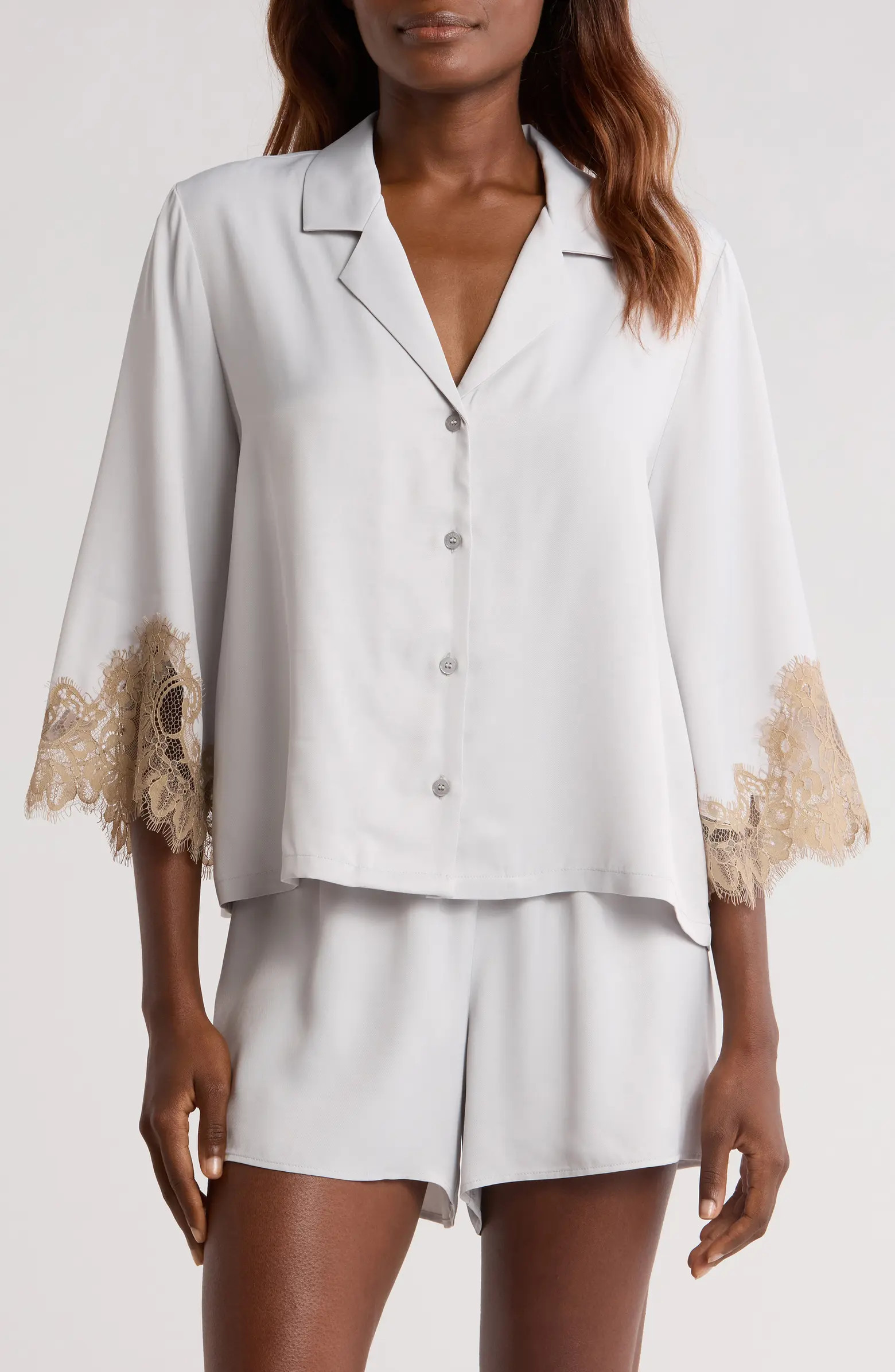 Midnight Lace Shortie Pajamas | Nordstrom