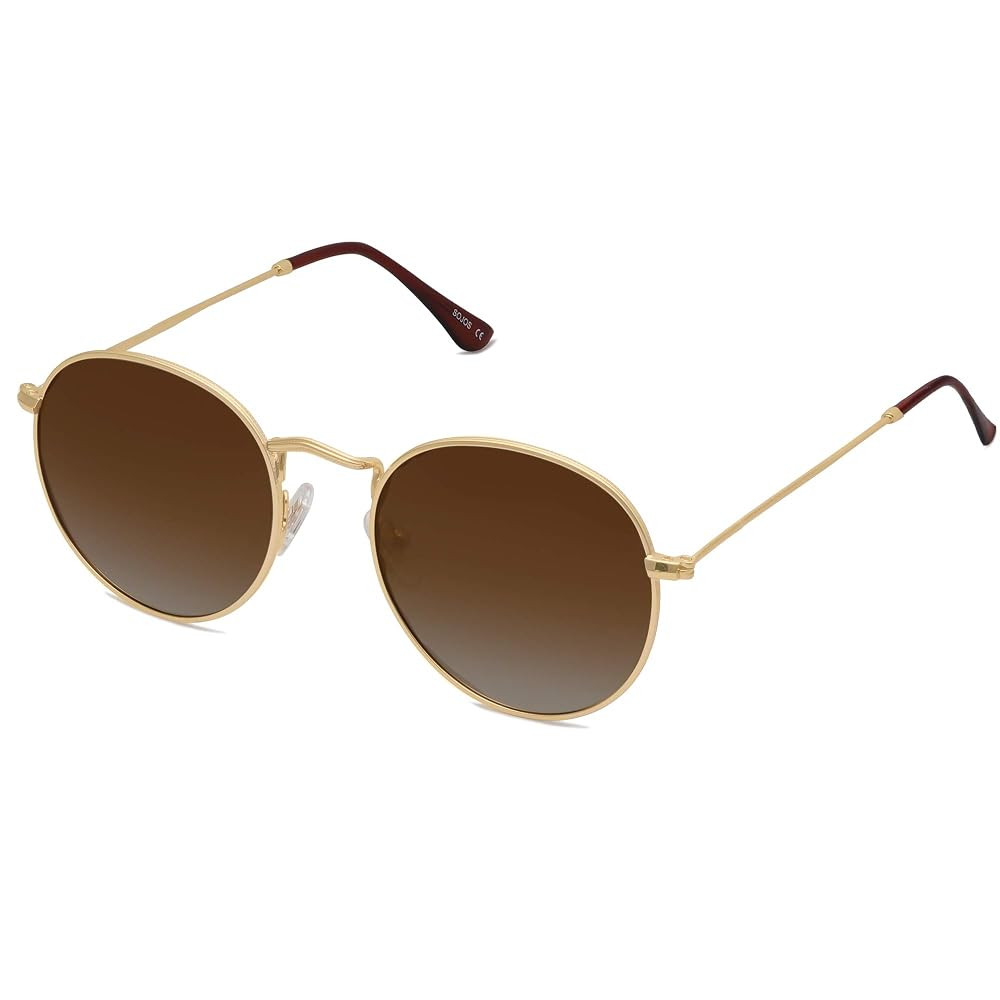 SOJOS Small Round Polarized Sunglasses for Women Men Classic Vintage Retro Shades UV400 | Amazon (US)