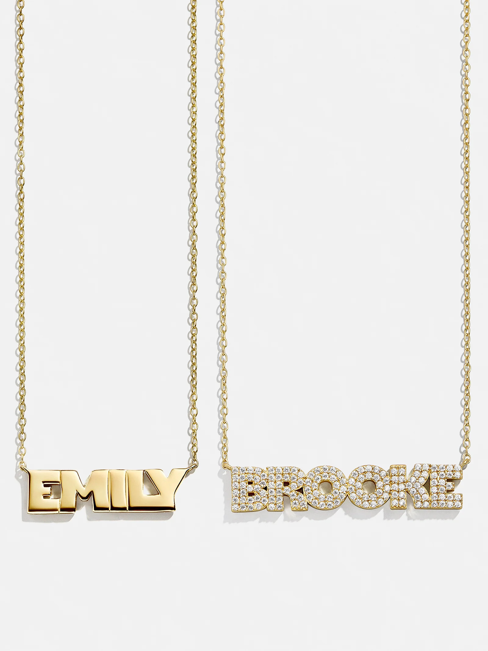 18K Gold Custom Nameplate Necklace - Bold | BaubleBar