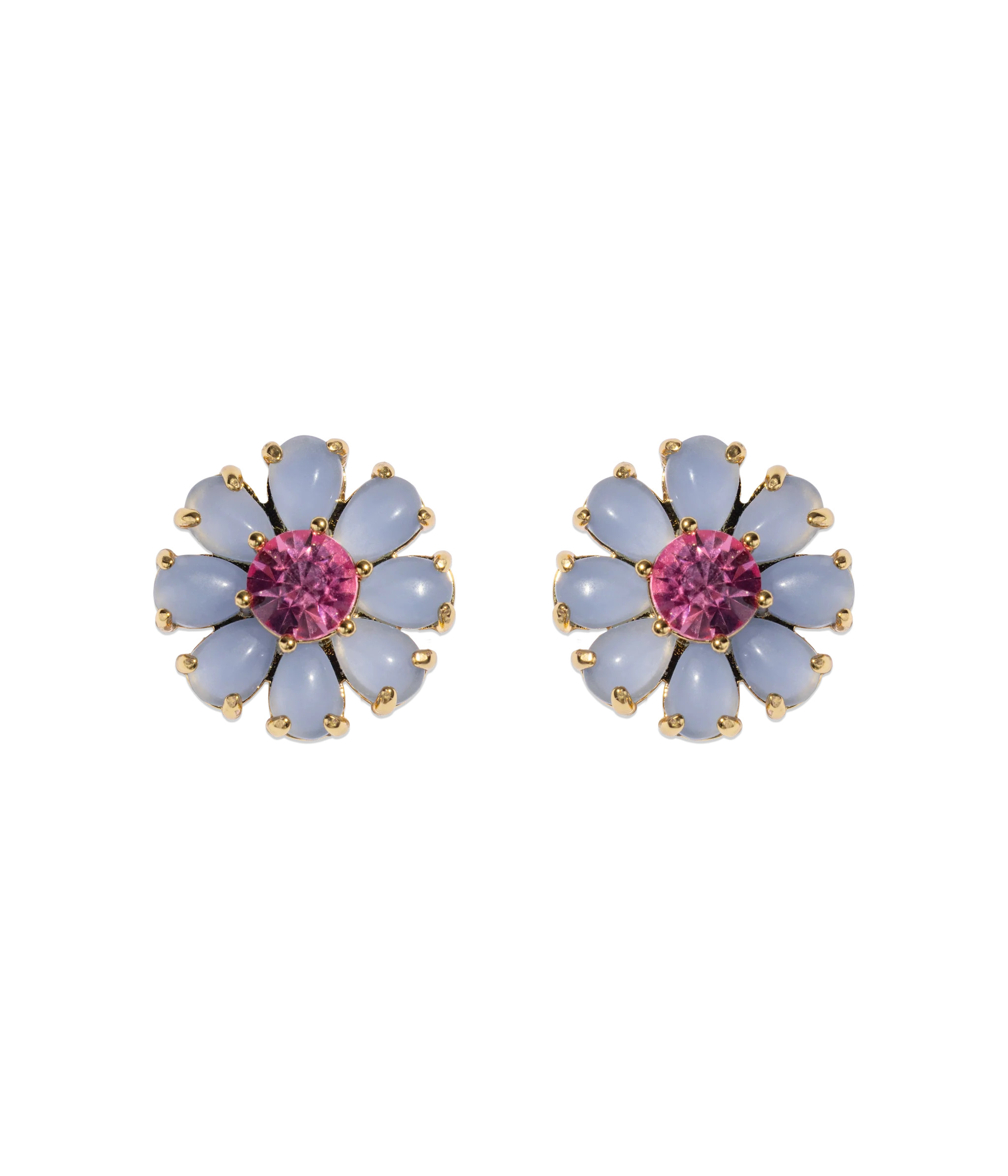 Emeline Flower Studs in Blue | Loren Hope Designs