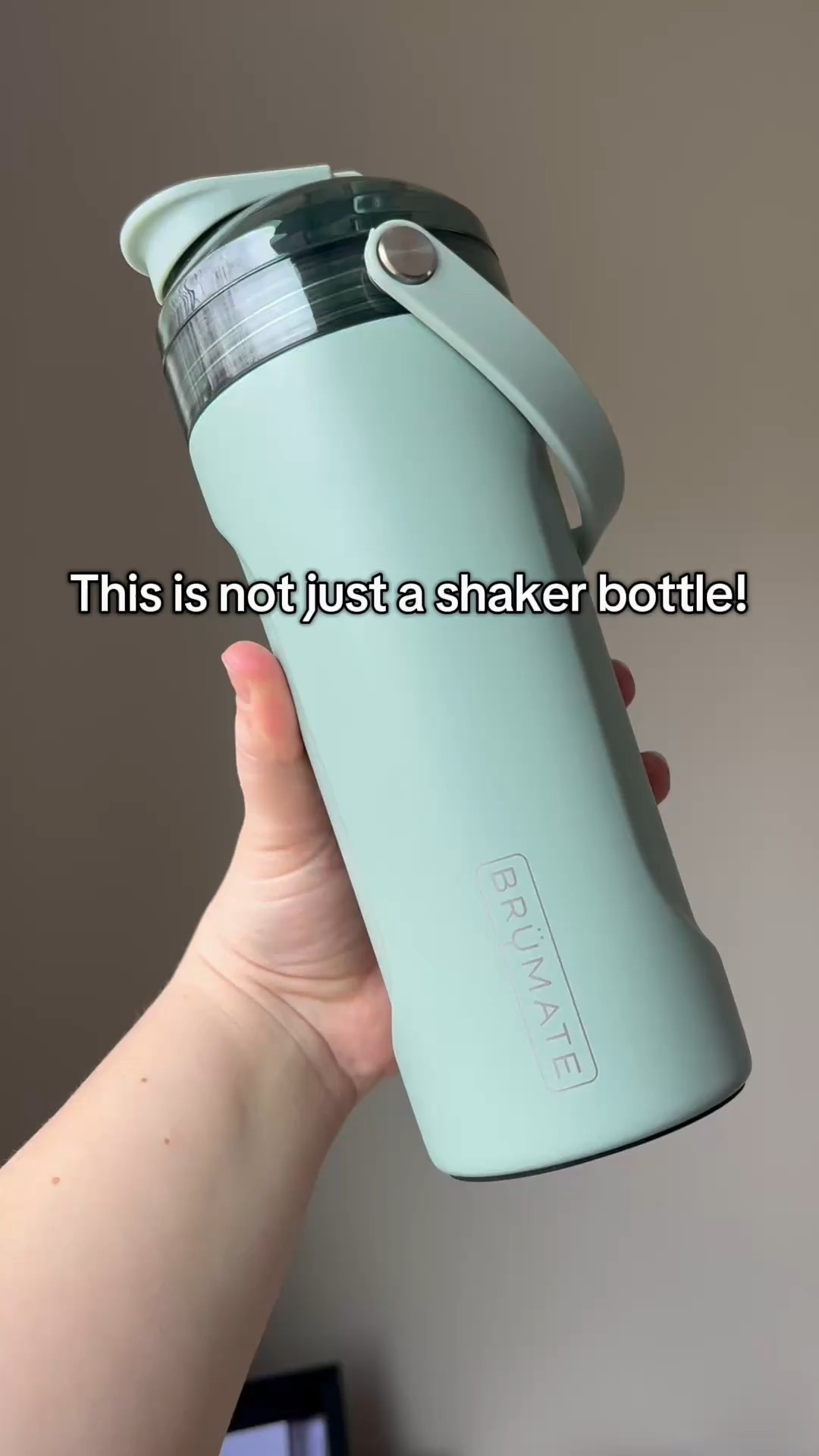 I already LOVE this shaker bottle because it is that and so much more. The Brumate MultiShaker is insulated, 26 oz, has a handle, and has an agitator that mixes your protein powders perfectly but also allows you to use it as an infuser for fruits and more  

#LTKFindsUnder50 #LTKActive #LTKWatchNow