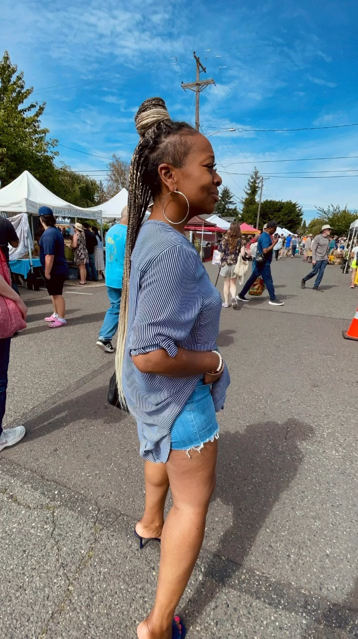 Striped button shirt dress & denim shorts

#LTKStyleTip #LTKOver40 #LTKVideo