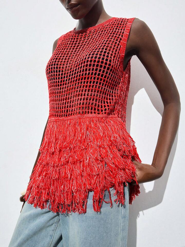 Maija Women's Casual Sexy Solid Color Multi-Layer Loop Knit Sweater All-Match Summer Clothing For... | SHEIN