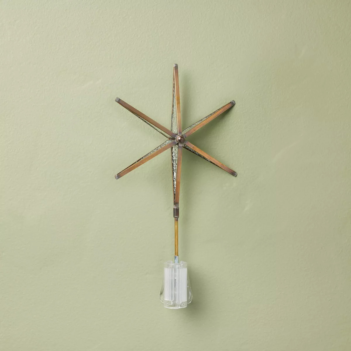 Brass Star Christmas Tree Topper with Bubble Glass - Hearth & Hand™ with Magnolia | Target