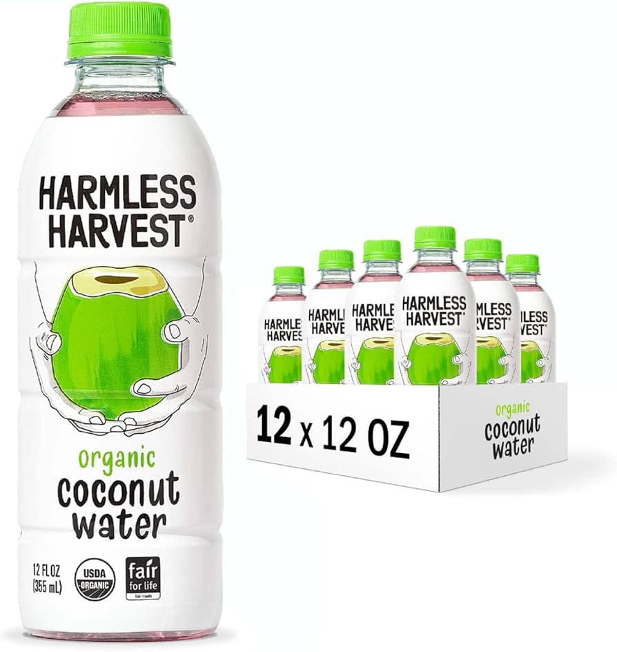 Harmless Harvest Organic Coconut Water Drink, Hydrate with Natural Electrolytes, No Sugar Added, ... | Amazon (US)