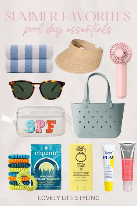 Summer pool essentials! 
Beach towels 
Sun visor 
Pool bag
SPF bag
Sunscreen
Amazon finds 


#LTKBeauty #LTKSeasonal #LTKFindsUnder50