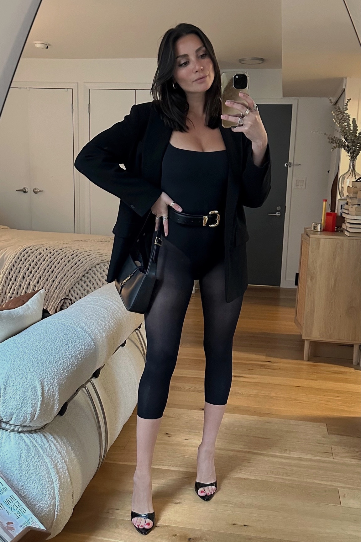 Girls night out fit. I love the new capri trend so thought if I had to guess, see through capris are next so here’s my look 

#LTKStyleTip #LTKParties #LTKFindsUnder100