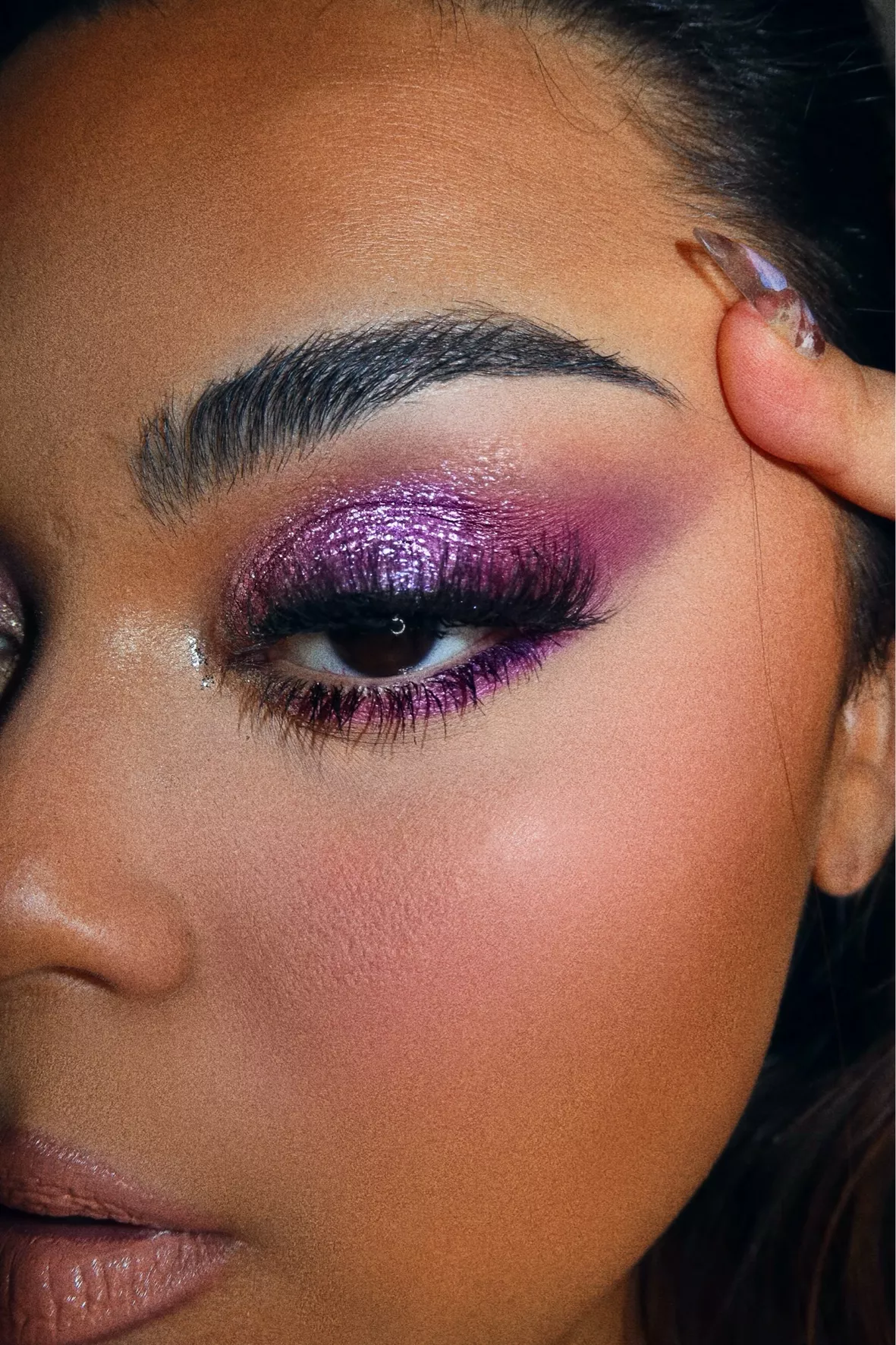 The Pink Glitter Eyeshadow Look You Need To Wear This Season