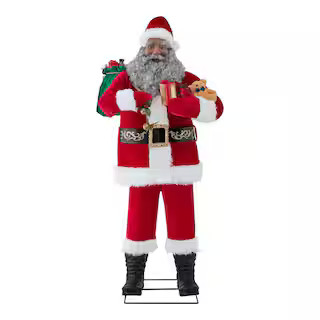 6 ft. Animated Singing Santa Christmas Animatronic | The Home Depot