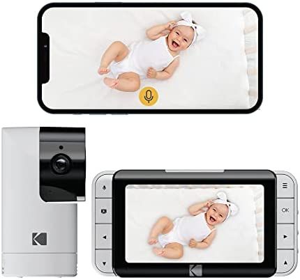 KODAK Cherish Smart Video Baby Monitor with Camera and Audio - Remote Pan-Tilt Camera with App an... | Amazon (UK)