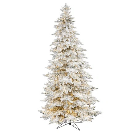 Artificial Fir Christmas Tree with Lights | Wayfair North America