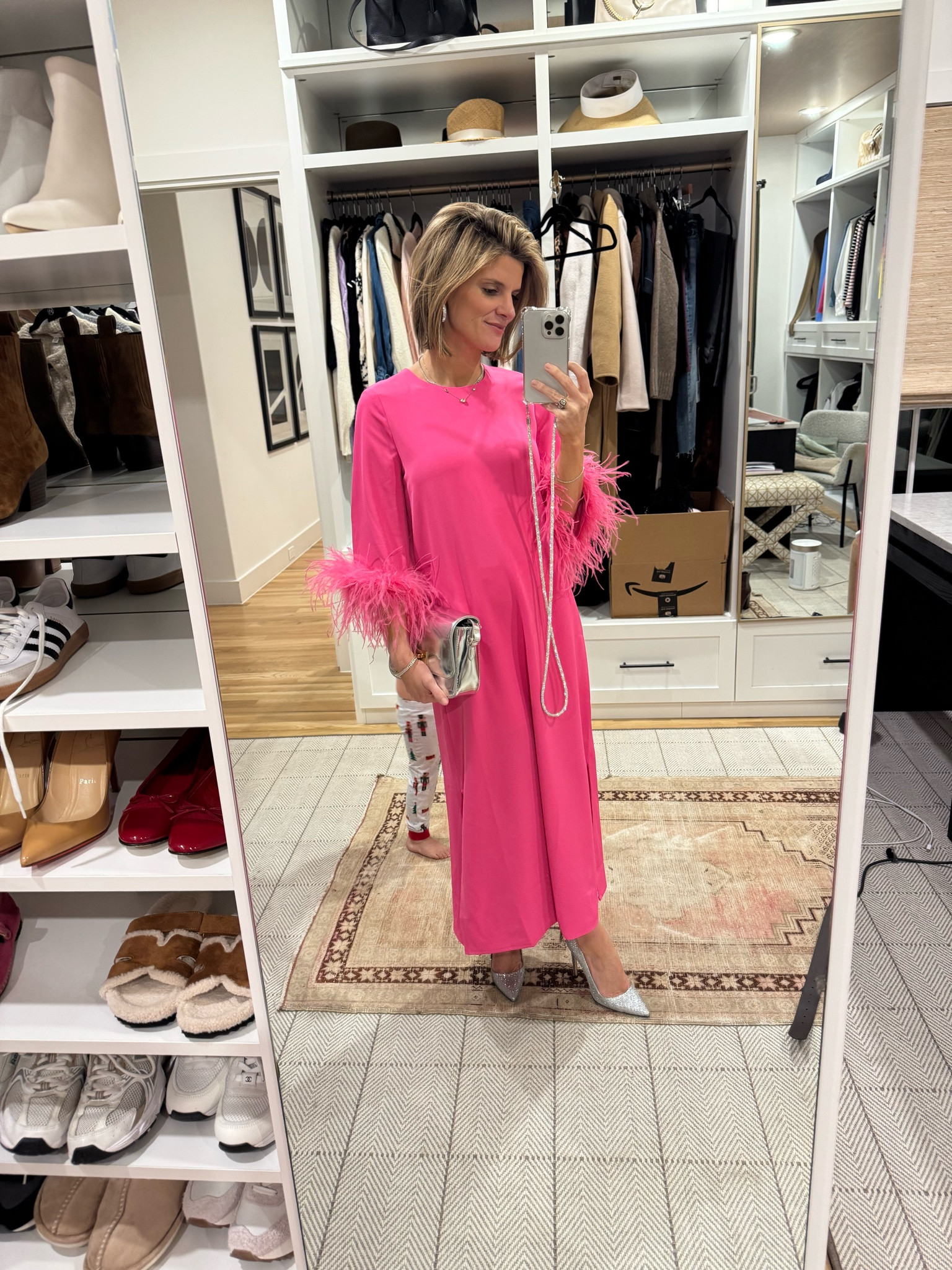 Wearing XS. Bag is old j crew and shoes are my moms 