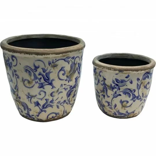 Hinman Glazed 2-Piece Ceramic Pot Planter Set | Wayfair North America