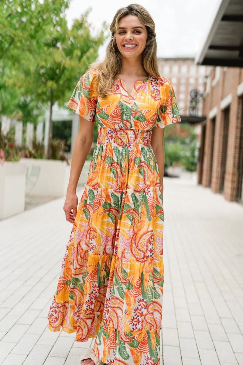 Willow Maxi Dress| Tropical Fruit | Briton Court