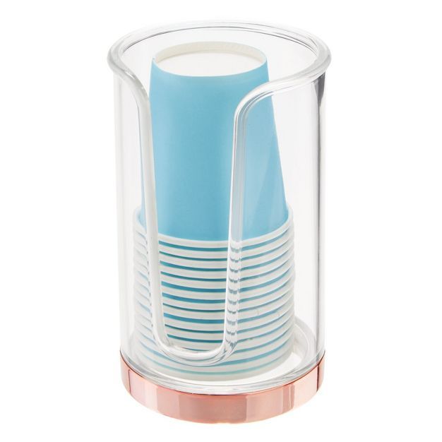 mDesign Plastic Disposable Cup Holder Dispenser for Bathroom | Target