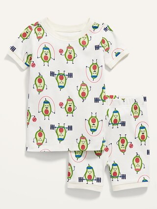 Unisex Printed Short-Sleeve Pajama Set for Toddler & Baby | Old Navy (US)