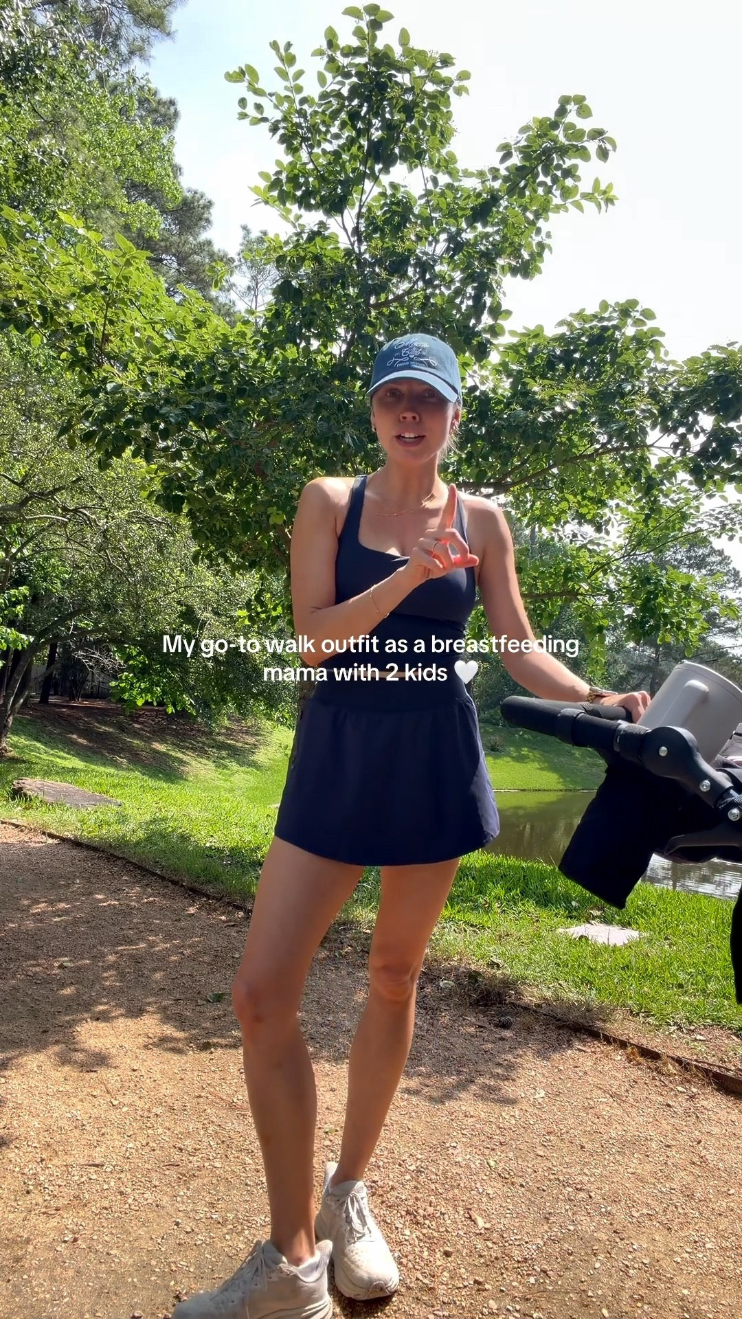 Mom walk outfit!! Wearing smalls in sports bra tank and skort! 

#LTKfitnessgoals #LTKmomlife #LTKootd