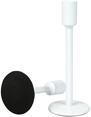 Candlestick Holders Set of 2 - White Candlestick Holder Vintage Modern Decorative Centerpiece for... | Amazon (US)