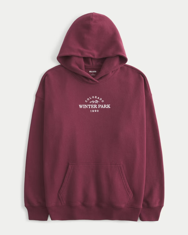 New!Hollister Feel Good Fleece Colorado Winter Park Graphic Oversized Hoodie$44.95$44.95 | Hollister (US)