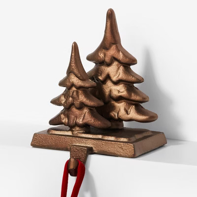 Personalization Mall Bronze Tree Christmas Stocking Holder | Target