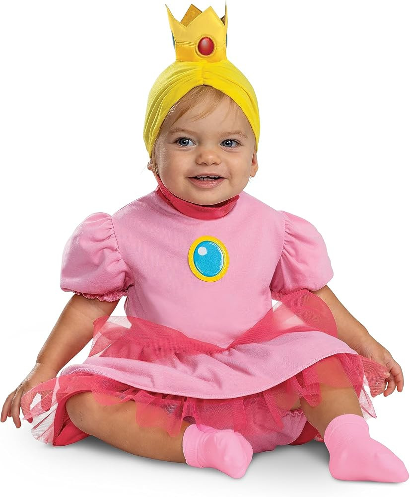 Disguise Girl's Super Mario Bros Infant Posh Princess Peach Costume | Amazon (US)
