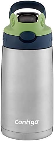 Stainless Steel Water Bottle with Redesigned AUTOSPOUT Straw, 13 oz, Blueberry & Green | Amazon (US)