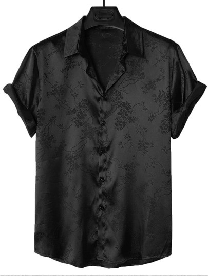Men Floral Jacquard Satin Shirt
   SKU: sm2205057753075808      
          (2266 Reviews)
       ... | SHEIN