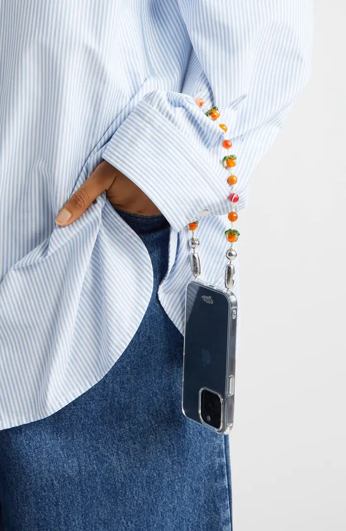ossa Persimmon Beaded Wrist Strap | Nordstrom | Nordstrom