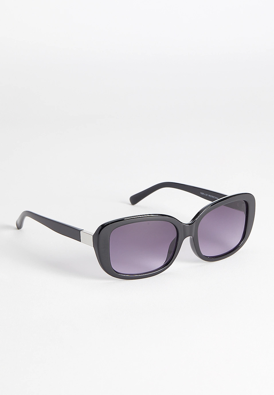 Black Thick Rim Square Sunglasses | Maurices