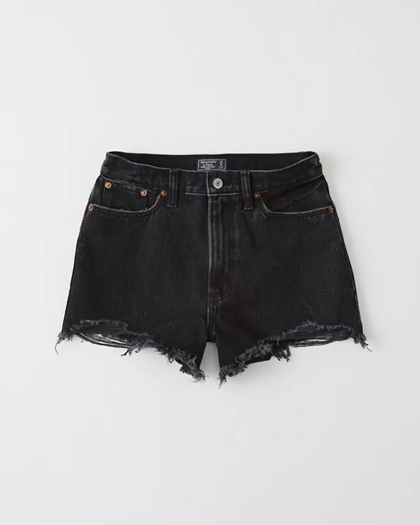 High Rise Denim Shorts | Abercrombie & Fitch US & UK