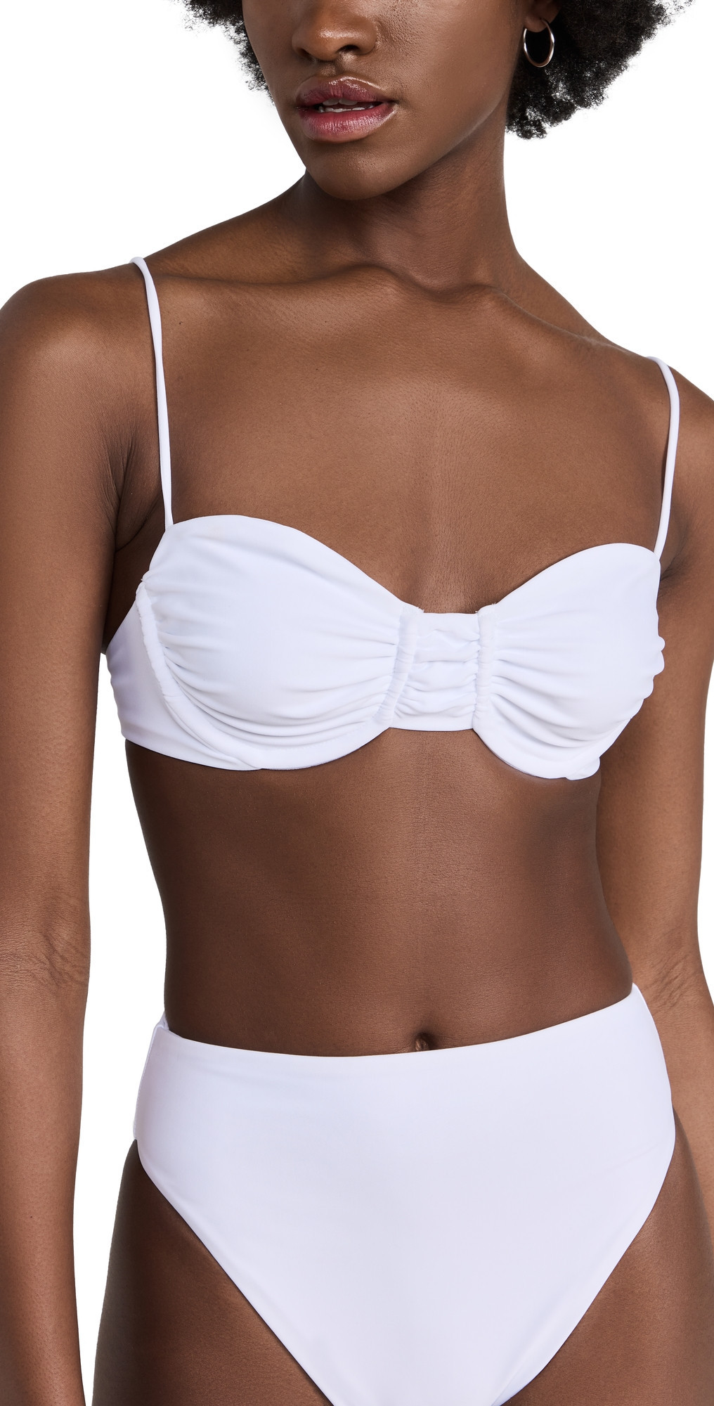 JADE Swim Mia Bikini Top White XS | Shopbop