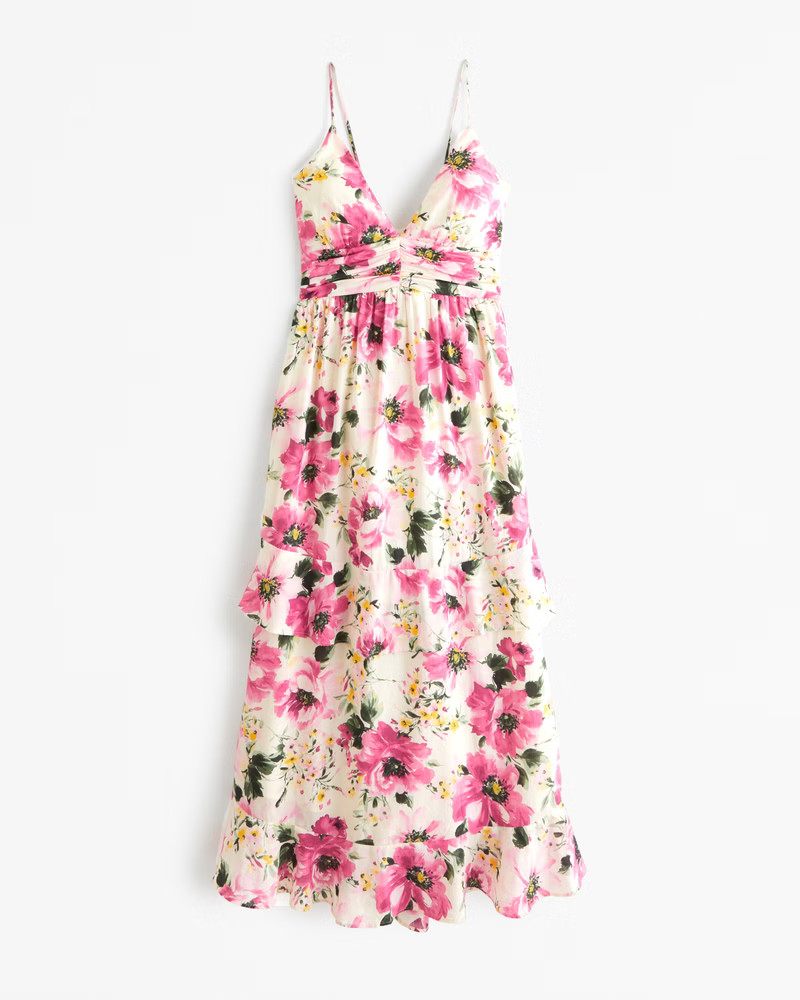 Women's Tiered Ruffle Maxi Dress | Women's Dresses & Jumpsuits | Abercrombie.com | Abercrombie & Fitch (US)