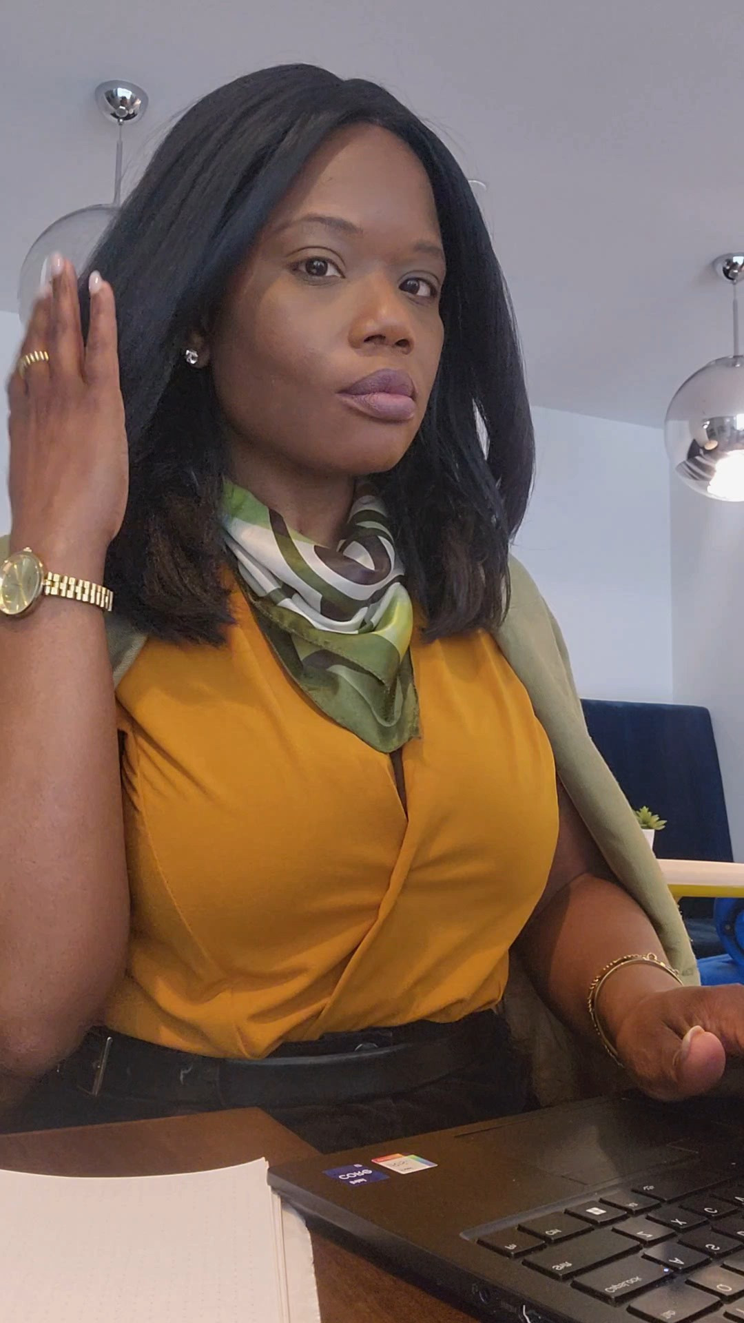Springing into my scarf era! Green blazer, vintage silk scarf, Zara bodysuit, Calvin Klein corduroy pants, office outfit, business attire

#LTKootd #LTKWorkwear #LTKPetite