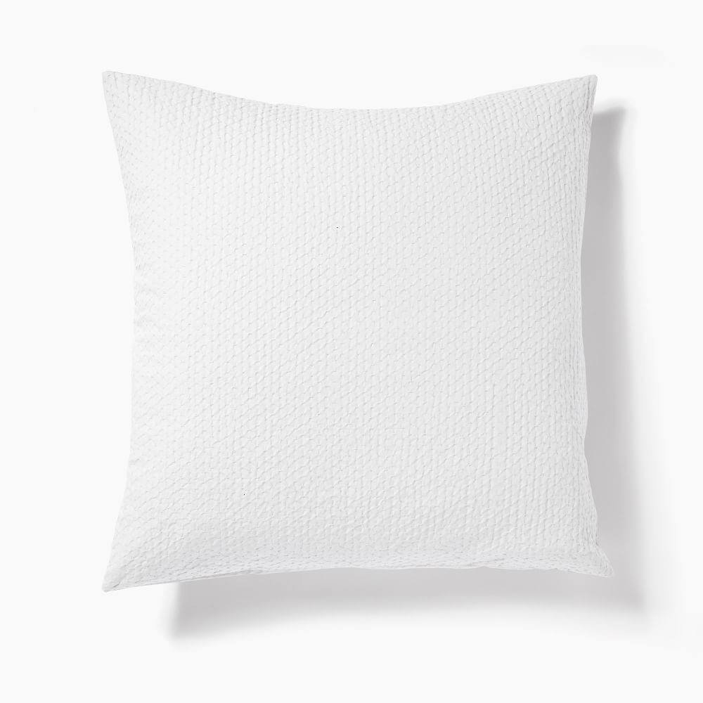 Organic Cotton Diamond Crinkle Duvet Cover &amp; Shams | West Elm (US)