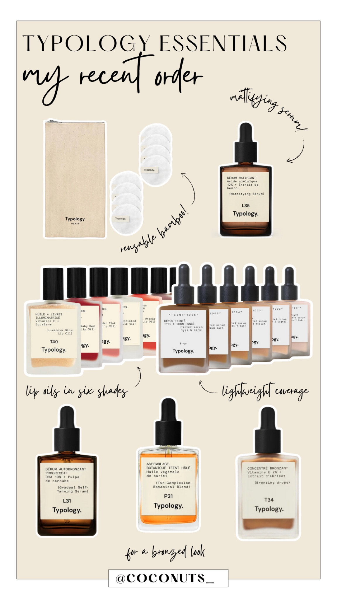 Shop my recent order from Typology! 🤍

Natural ingredients, vegan, & free of parabens, sulfates, and silicones.

#LTKBeauty #LTKMostLoved #LTKFindsUnder50